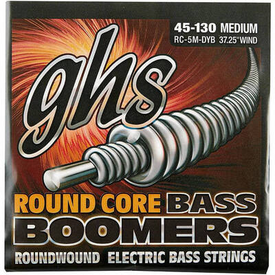 Струни Ghs RC-6ML-DYB (30-126 Round Core Bass Bommers 37.25") для 6-струнної бас гітари Зображення