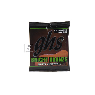 Струни для акустичних гітар GHS STRINGS BRIGHT BRONZE BB20X Зображення