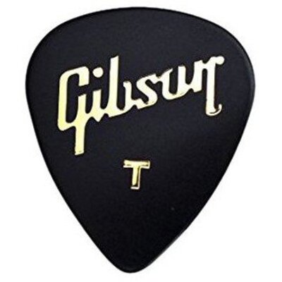 Медиатор Gibson APRGG-74T 1/2 Gross Black Standard Style/Thin Изображение