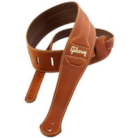 Гітарний ремінь Gibson Classic Brown Leather Strap With Seede Back (ASCL-BRN) Зображення