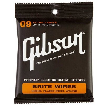 Струни для електрогітари Gibson SEG-700UL Brite Wires Nps Wound Elect .009-.042 Зображення