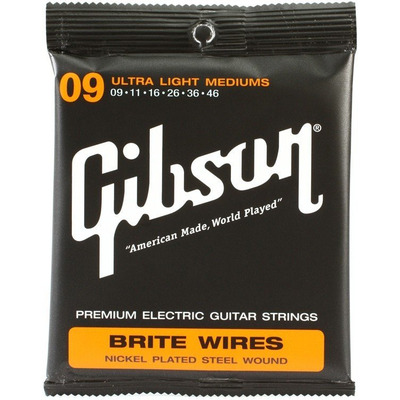 Струны для электрогитары Gibson SEG-700ULMC Brite Wires Nps Wound Elect .009-.046 Изображение
