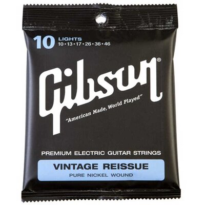Струны для электрогитары Gibson SEG-VR10 Vintage Re-Issue Pure Nickel Wound (010-046) Изображение