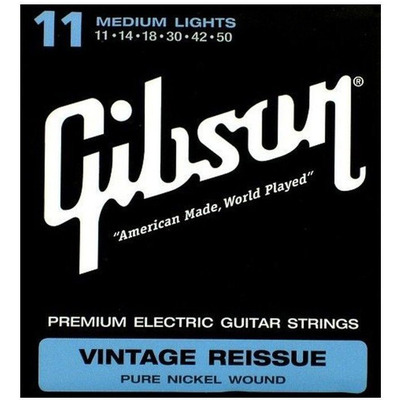 Струны для электрогитары Gibson SEG-VR11 Vintage Re-Issue Pure Nickel Wound .011-.050 Изображение