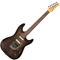 GODIN 034680 - Progression Boutique Trans Black Стьобаний HG RN with Bag (Made in Canada) - Електрогітара Зображення