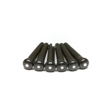 Набор колышков - GRAPH TECH PP-2122-00 TUSQ Bridge Pins Martin Style 2mm Black / White Dot (6 Pcs) Изображение