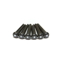 Набір кілочків - GRAPH TECH PP-2142-00 TUSQ Bridge Pins Martin Style 2mm Black / Mother-Of-Pearl Dot (6 Pcs) Зображення