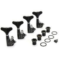 Колки для бас-гитары GRAPH TECH PRB-4400-BO Bass Ratio 4 in line Y key Black Изображение