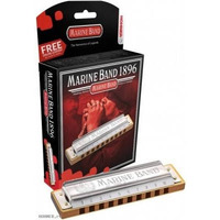 Губная гармошка Hohner M1896476X F#nm Marine Band Box Изображение