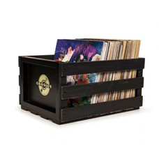 Ящик для хранения винила Crosley Record Storage Crate Black Изображение