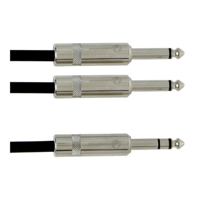 Інсертний кабель GEWA Pro Line Stereo Jack 6,3 мм/2x Mono Jack 6,3 мм (1,5 м) Изображение