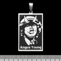 Кулон AC/DC - Angus Young (ptsb-001) прямоугольный Изображение