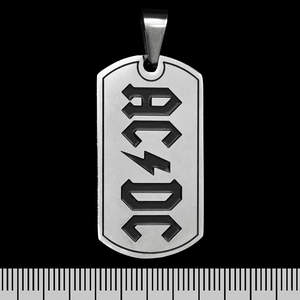 Кулон AC/DC (black logo) (ptsb-006) жетон Изображение