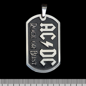 Кулон AC/DC "Rock Or Bust" (ptsb-004) жетон Изображение