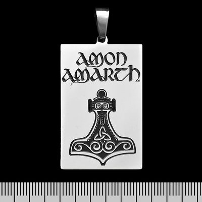 Кулон Amon Amarth (Thors Hammer) (ptsb-008) прямокутний Зображення