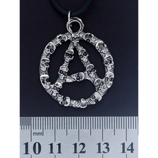 Кулон Анархия с черепами Изображение