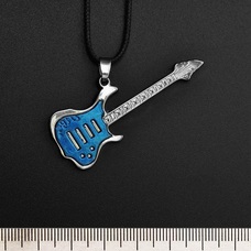 Кулон Гітара з синьою накладкою (RW-019) Зображення