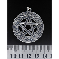Кулон готичний Пентаграма в колі (візерунок) Зображення