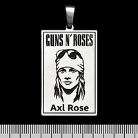 Кулон Guns N’ Roses (Axl Rose) (ptsb-039) прямоугольный Изображение