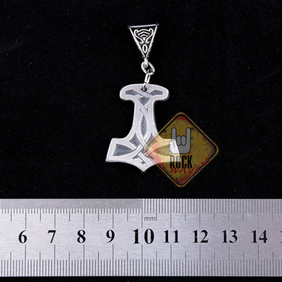 Кулон языческий Молот Тора (Узор) Изображение