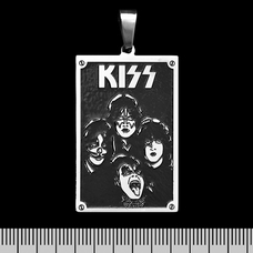 Кулон Kiss (band) (ptsb-050) прямоугольный Изображение