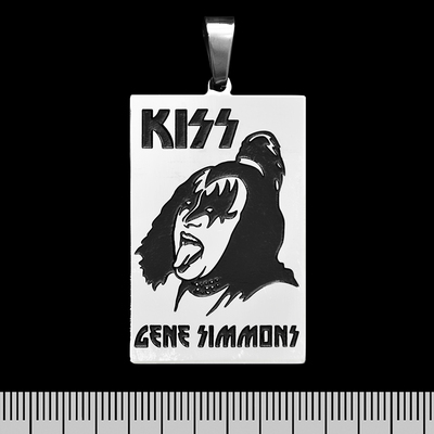 Кулон Kiss (Gene Simmons) (ptsb-051) прямоугольный Изображение