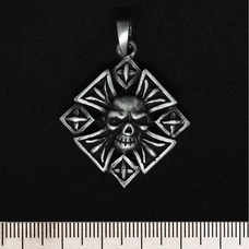 Кулон Хрест з черепом (pth-089) Зображення