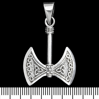 Кулон Лабрис з трикветром (срібло, 925 проба) (sp-233) Зображення