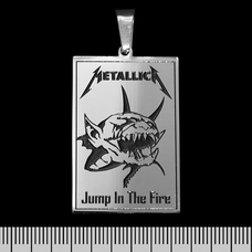 Кулон Metallica "Jump In The Fire" (ptsb-066) прямоугольный Изображение