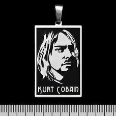 Кулон Nirvana (Kurt Cobain) (ptsb-077) прямоугольный Изображение