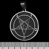 Кулон Пентаграма з козлом двосторонній (Sigil Of Lucifer) (ptsb-175) Зображення