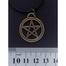 Кулон Пентаграма (колір бронза) Зображення