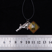 Кулон Пістолет з трояндою Зображення