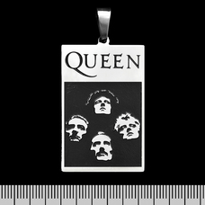 Кулон Queen "Bohemian Rhapsody" (ptsb-092) прямоугольный Изображение