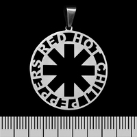 Кулон Red Hot Chili Peppers (logo), круглий, середній (ptsb-201) Зображення