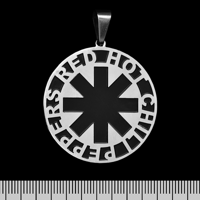 Кулон Red Hot Chili Peppers (logo) (ptsb-099) круглый Изображение