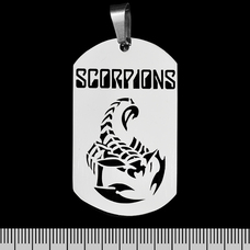 Кулон Scorpions (скорпіон) (ptsb-168) жетон Изображение