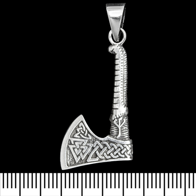 Кулон Сокира з валкнутом (срібло, 925 проба) (sp-232) Изображение