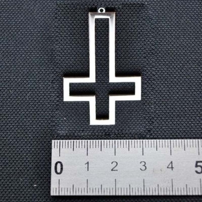 Кулон сталевий Хрест перевернутий Зображення
