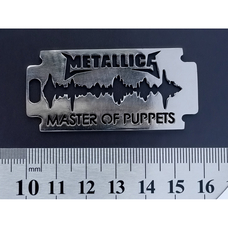 Кулон стальной Metallica "Master Of Puppets" (лезвие) Изображение