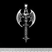 Кулон Топор с черепом (pth-023) Изображение