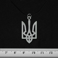Кулон Тризуб великий (колір сталевий) Зображення