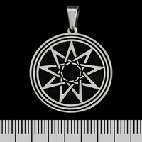 Кулон Зірка Інглії, круглий (ptsb-196) Изображение