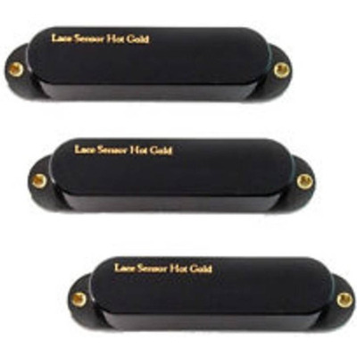 Звукознімач гітарний Lace Hot Gold 3-Pack Hot Bridge Matte Black Covers Зображення