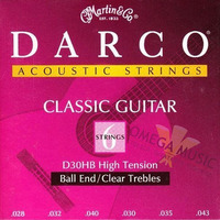 Струни для класичної гітари Martin D30HB Зображення