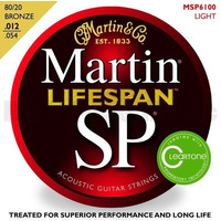 Струны для акустической гитары MARTIN MSP6100 SP Lifespan 80/20 Bronze 12-54 Изображение