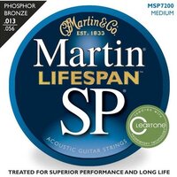 Струны для акустической гитары MARTIN MSP7200 SP Lifespan Phosphor Bronze 13-56 Изображение