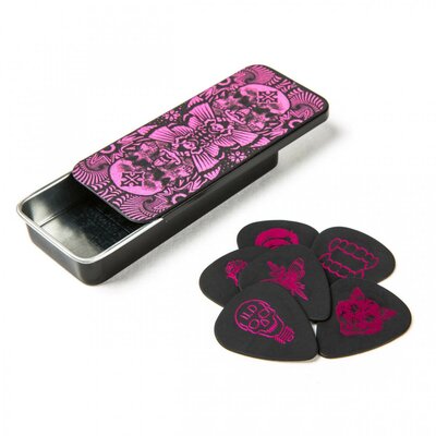 Медіатори Dunlop ILOVEDUST MAGENTA PICK TIN ILDCT02 (6шт) Зображення