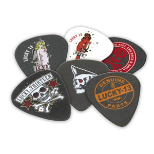 Медіатори DUNLOP L13BP.60 LUCKY13 ART SERIES PLAYER'S PACK 0.60 Изображение