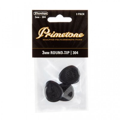 Медіатори Dunlop Primetone Classic Round Tip 477P304 (3шт) Изображение